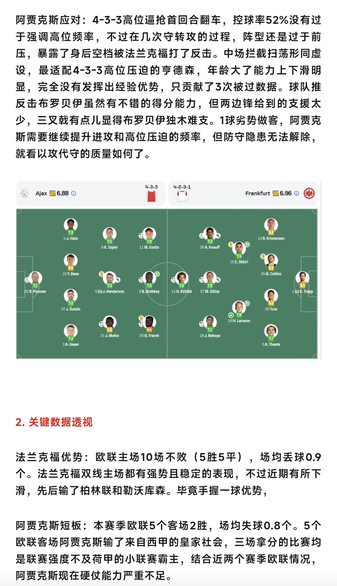 门兴与法兰克福战平，保持不败走势的简单介绍